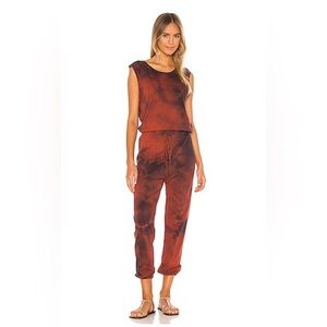 Women's Tie-Dye Jumpsuit - Red and Black, SZ 1